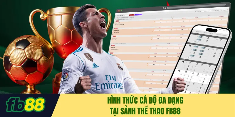 Hình thức cá độ đa dạng tại sảnh thể thao FB88